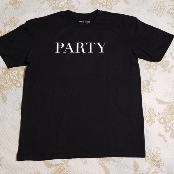 Party Favor Black Tee. Size Large - Picture 1 of 5